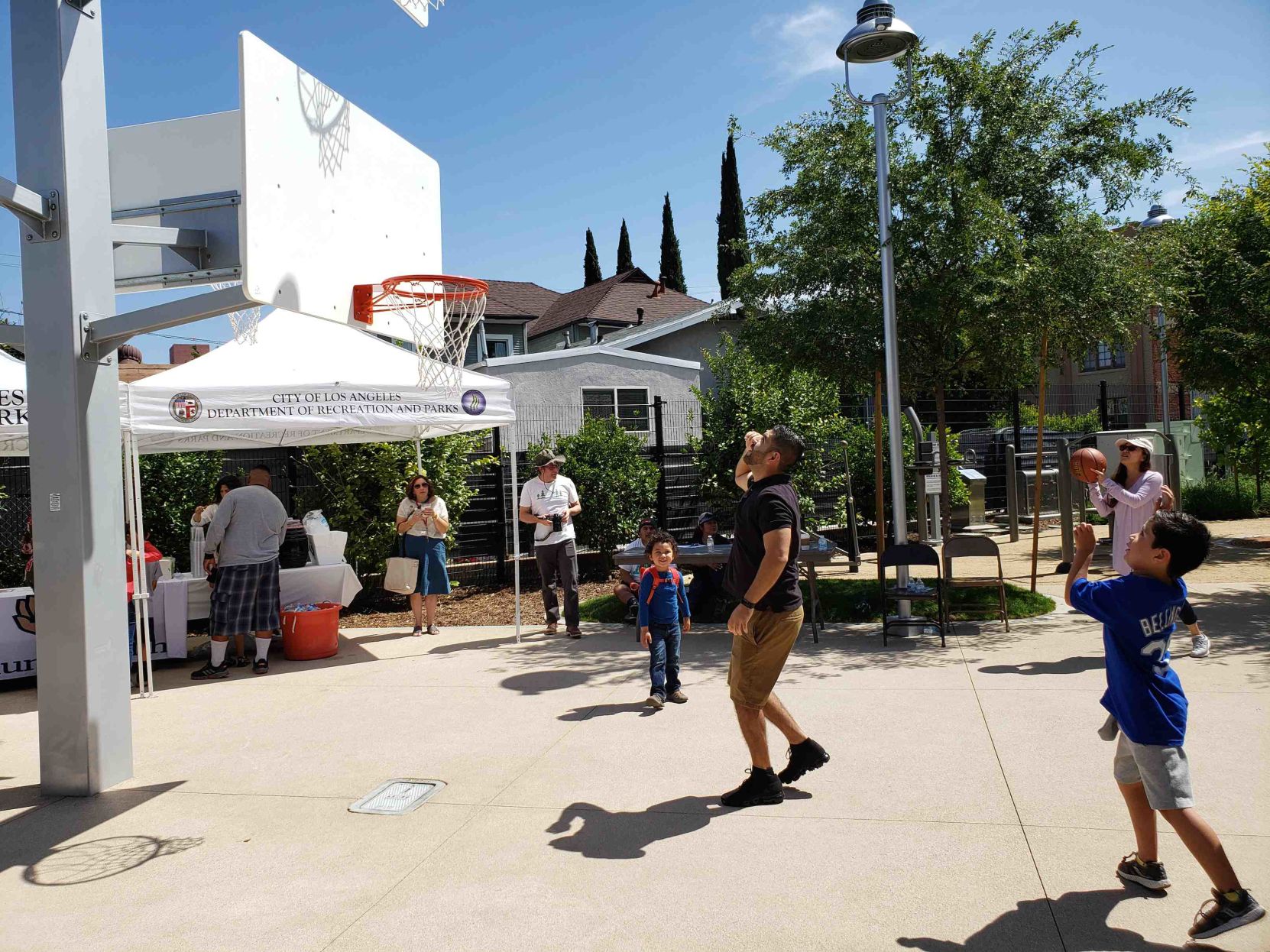 Madison Avenue Park opening day basketball